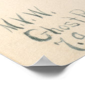 Westerne blauwe plekken (Mertensia paniculata) Poster (Hoek)