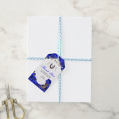 Westerne blauwe Rozen Ranchero Quinceanera Gift La Cadeaulabel (Met Touw)