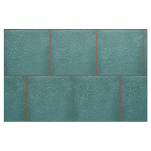 Westerne Blauwgroen Faux Leather Fabric 9" voor Cr Stof