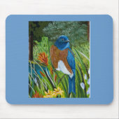 Westerne blauwvogel muismat (Voorkant)