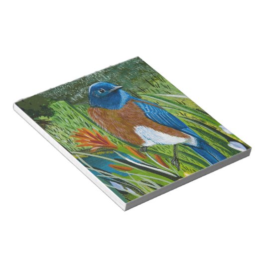 Westerne blauwvogel notitieblok (Schuin)