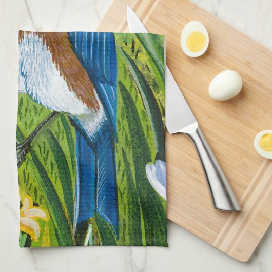 Westerne blauwvogel theedoek (Quarter Fold)