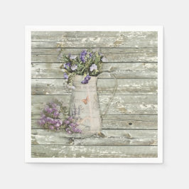 westerne Bloemenschuur Hout Rustiek feest Servet