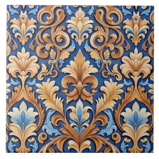 Westerne Bloemschors en Faux Leather Tegeltje (Voorkant)