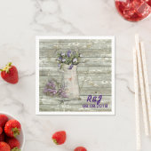 westerne Bloemschuur Hout Schuur Huwelijk Servetten (Insitu)