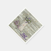 westerne Bloemschuur Hout Schuur Huwelijk Servetten (Hoek)