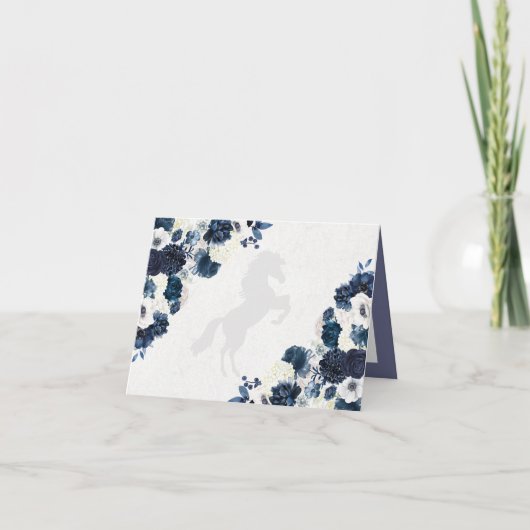 Westerne Blue Charra Quinceanera Hartelijk dank (Achterkant)