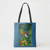 Westerne Bluebird All Over Canvas tas (Voorkant)