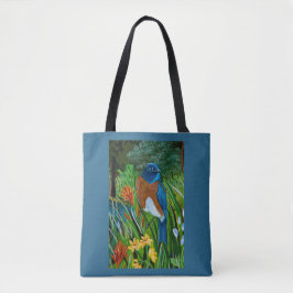 Westerne Bluebird All Over Canvas tas