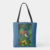 Westerne Bluebird All Over Canvas tas (Achterkant)