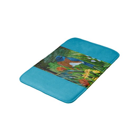 Westerne Bluebird Bath Mat (Gekanteld)