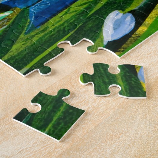 Westerne Bluebird Puzzle Legpuzzel (Zijkant)