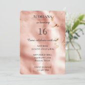 Westerne Blush Pink Faux Koeienhuid Verjaardag Kaart (Staand voorkant)