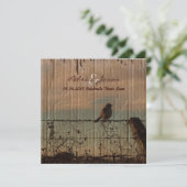 Westerne Boerderij-schuur-bruiloft Kaart (Staand voorkant)