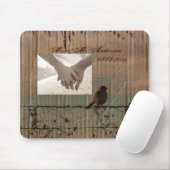 Westerne Boerderij-schuur-bruiloft Muismat (Met muis)