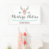 Westerne Bohemen Rustige Kow Skull Trendy Arrow Spandoek (Insitu)