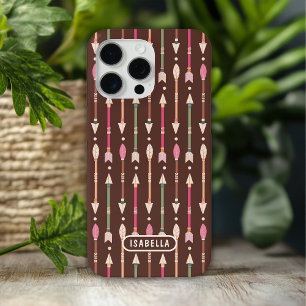 Westerne Boho Arrows Desert Cowgirl gepersonalisee iPhone 15 Pro Max Hoesje