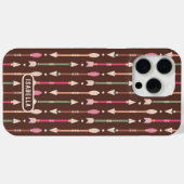 Westerne Boho Arrows Desert Cowgirl gepersonalisee Case-Mate iPhone Case (Achterkant (horizontaal))