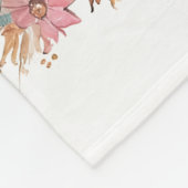 WESTERNE BOHO Baby Meisje Milestone Deken, Bloemen Fleece Deken (Hoek)