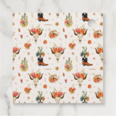 Westerne Boho Bedankjes Labels (Achterkant)