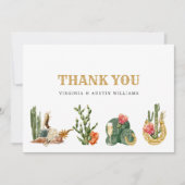 Westerne Boho Bedankkaart (Voorkant)
