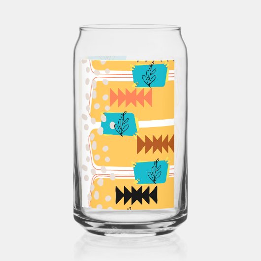 Westerne Boho Blikvorm Glas (Voorkant)