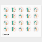 Westerne Boho Boot & Cactus Sticker (Vel)