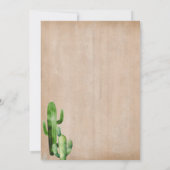 Westerne Boho Boots en Bubbly Vrijgezellenfeest Kaart (Achterkant)