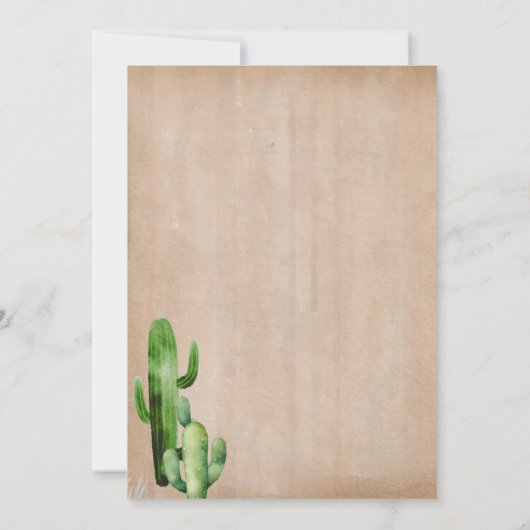 Westerne Boho Boots en Bubbly Vrijgezellenfeest Kaart (Achterkant)