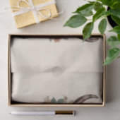 Westerne Boho Bull Skull Floral-ontkoppeling Tissuepapier (Geschenk)