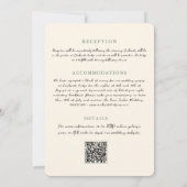 Westerne Boho Cactus Desert Alles in één bruiloft Kaart (Achterkant)