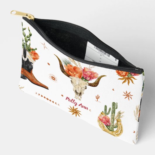 Westerne Boho cosmetische tas (Open)