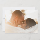 Westerne Boho Hoefijzer Monogram 2 Fotobruiloft Bedankkaart (Achterkant)