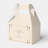 Westerne Boho Hoefijzer Monogram Ranch Boerderij b Bedankdoosjes (Achterkant)