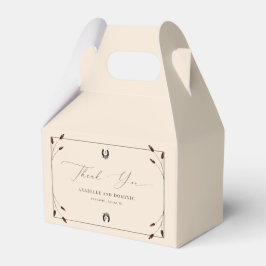 Westerne Boho Hoefijzer Monogram Ranch Boerderij b Bedankdoosjes