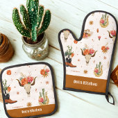 Westerne Boho Ovenwant & Pannenlap Set