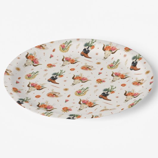Westerne Boho Papieren Bordje (Gekanteld)
