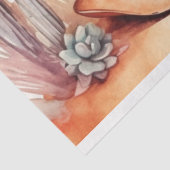 Westerne BoHo Waterverf Decoupage Tissuepapier (Detail)