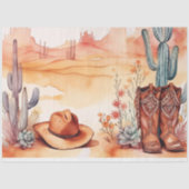 Westerne BoHo Waterverf Decoupage Tissuepapier (Voorkant)