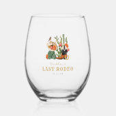 Westerne Boho Wijnglas Zonder Voet (Voorkant)