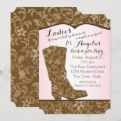 Westerne Boot Bachelorette Party Kaart (Voorkant / Achterkant)