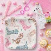 Westerne Boot Party Borden Papieren Bordje (Feest)