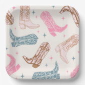 Westerne Boot Party Borden Papieren Bordje (Voorkant)