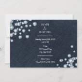 Westerne Boots Denim & Diamonds Birthday Foto Kaart (Achterkant)