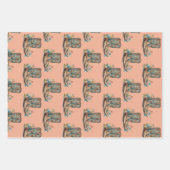 Westerne Boots Floral 50e verjaardag Inpakpapier Vel (Voorkant 2)