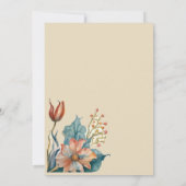 Westerne Boots Floral Dertigste verjaardag Kaart (Achterkant)