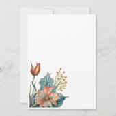 Westerne Boots Floral Dertigste verjaardag Kaart (Achterkant)