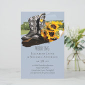 Westerne Boots Sunflower Rustic Wedding (Staand voorkant)