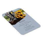 Westerne Boots Sunflower Rustic Wedding Magneet (Rechterzijde)