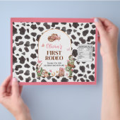 Westerne Bow Roze Cowgirl Verjaardag Chip Bag Wrap Flyer (Hand)